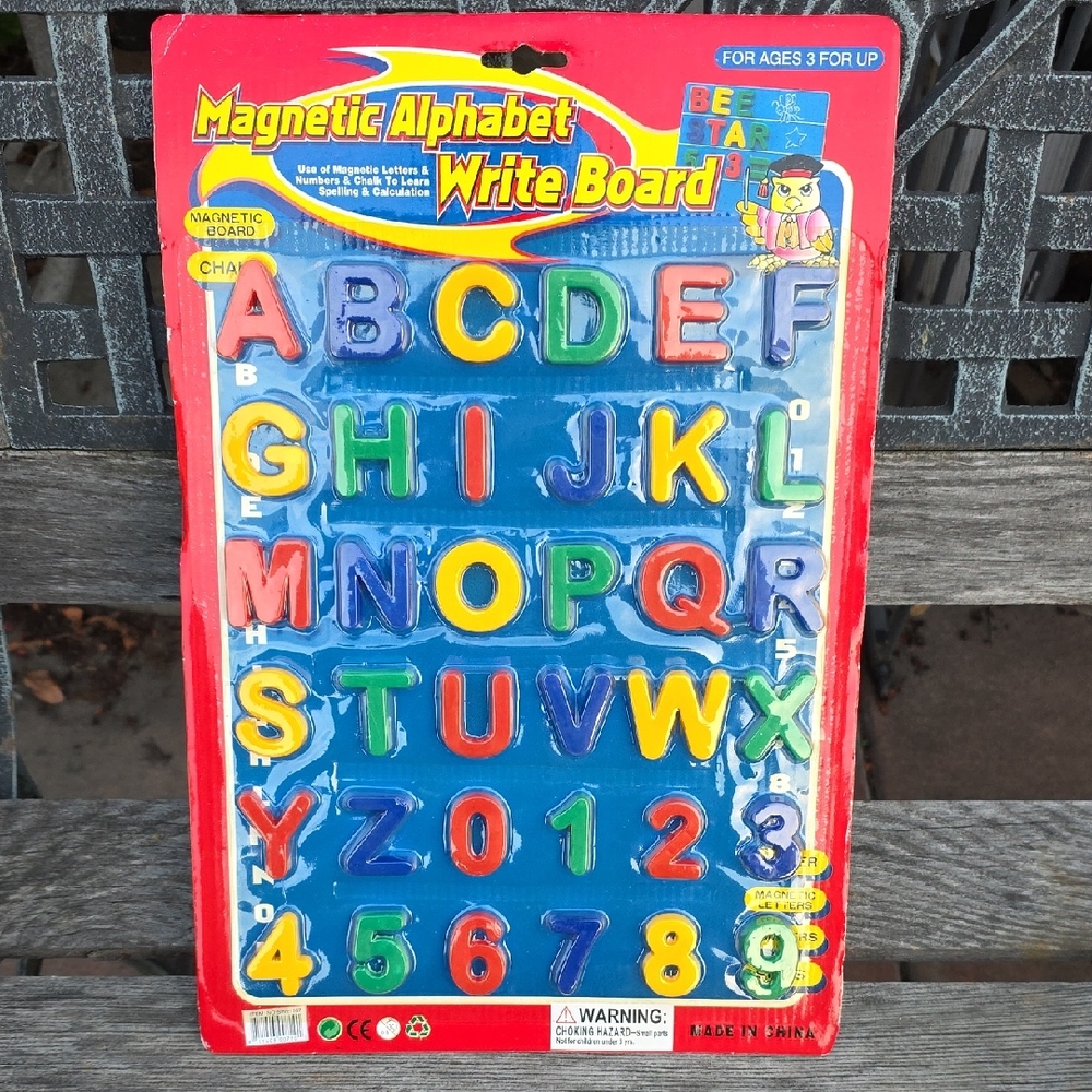 Colorful Magnetic Alphabet Write Board
